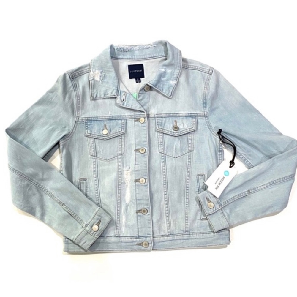 Just USA Hadid Distressed Denim Jacket